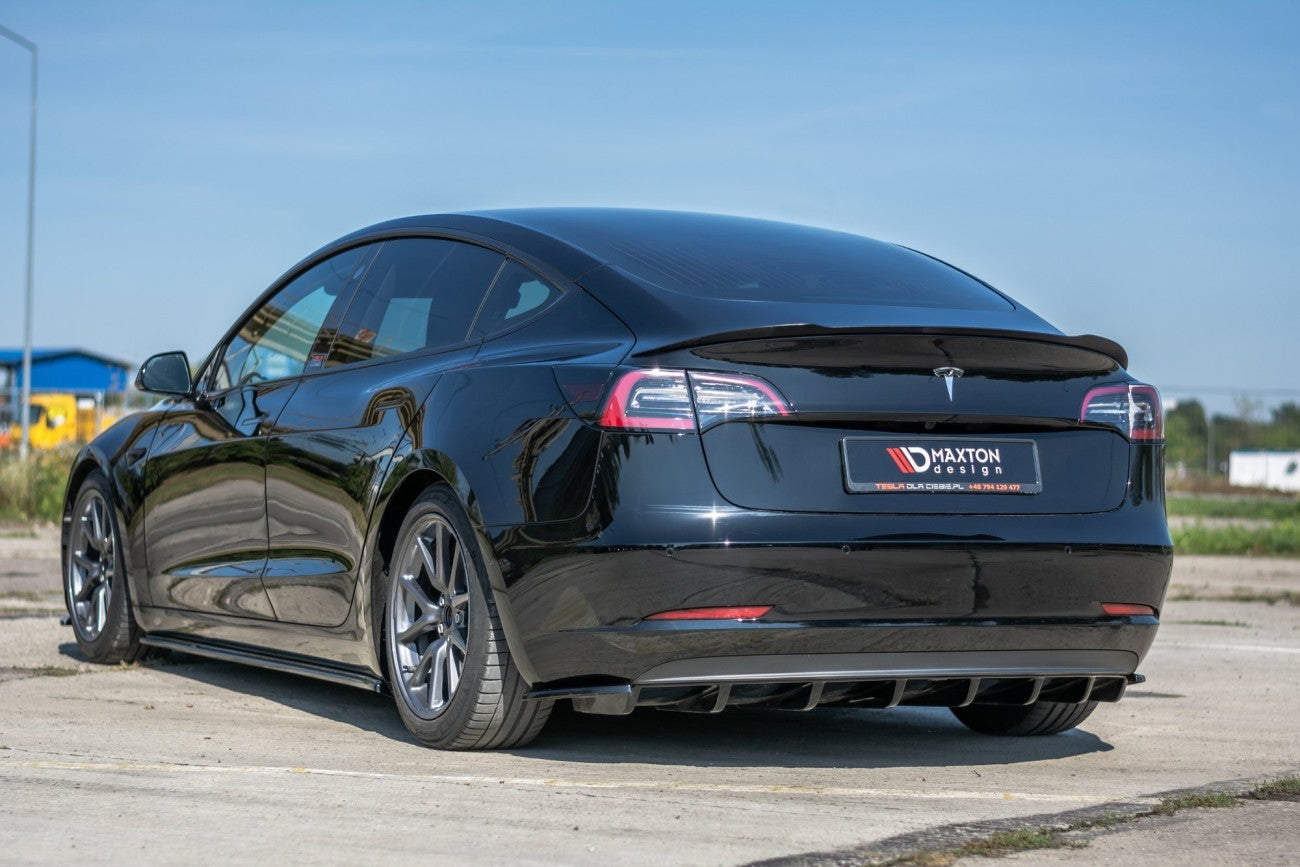 Heck Spoiler Aufsatz Abrisskante Tesla Model 3